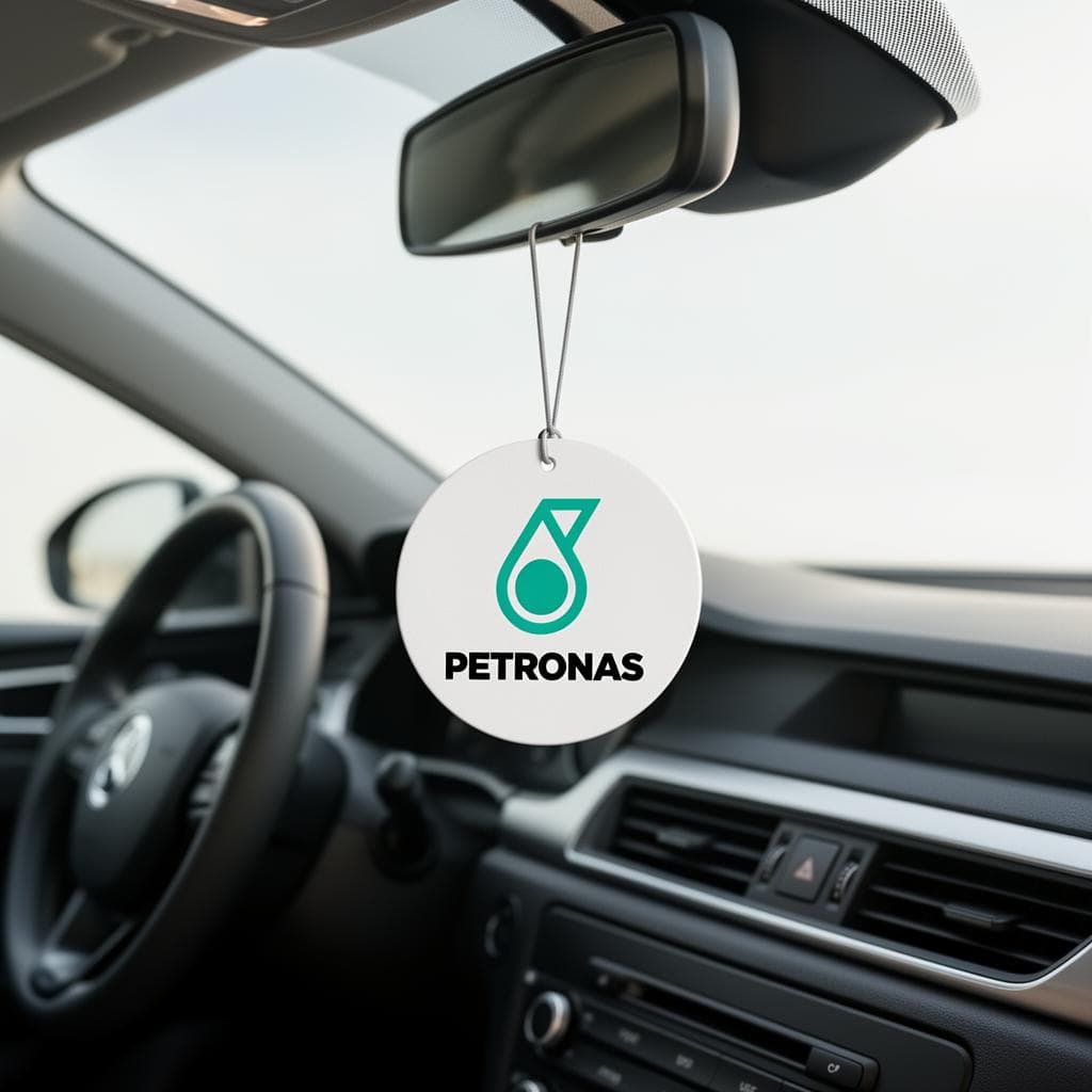 Aromatizante personalizado Petronas no retrovisor