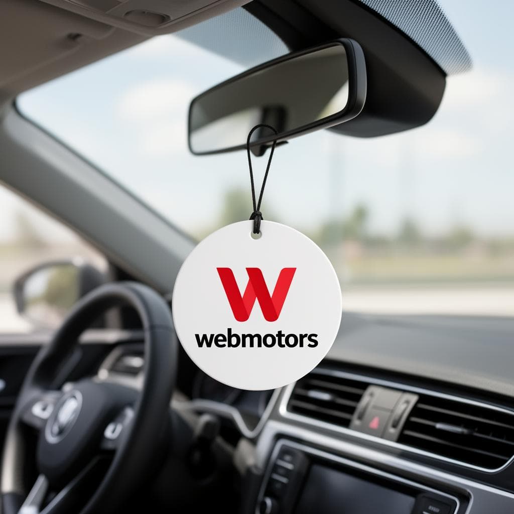 Aromatizante personalizado Webmotors no retrovisor